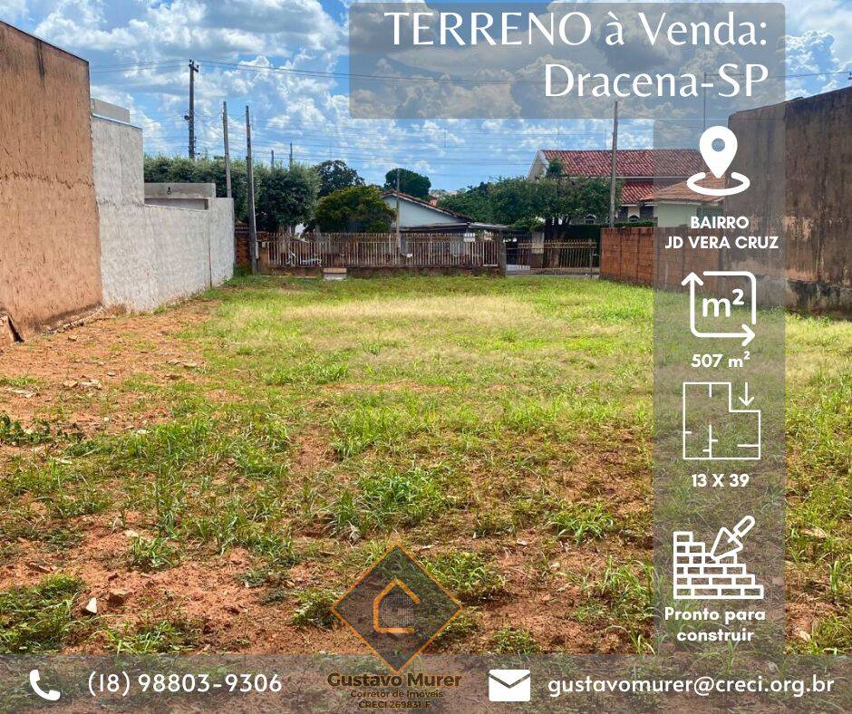 #1046 - Terreno para Venda em Dracena - SP