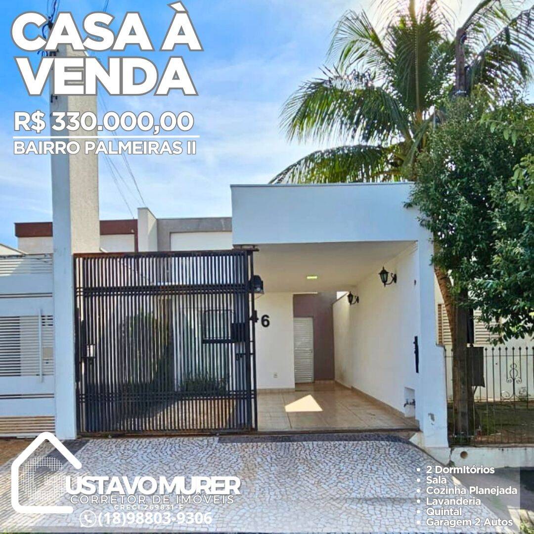 #1144 - Casa para Venda em Dracena - SP